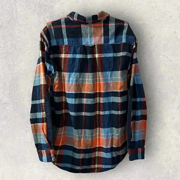 Free Assembly Men's long sleeve flannel size Large, pockets and elbow patches - Picture 2 of 16